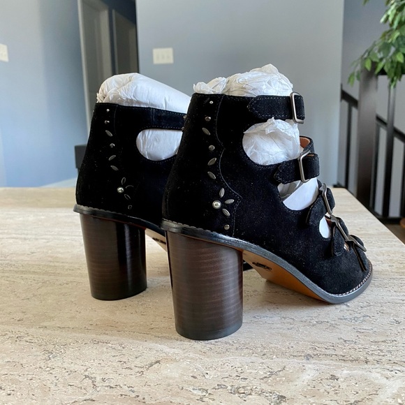 Coach Suede Buckle Booties Style No. G1787 - Picture 7 of 12